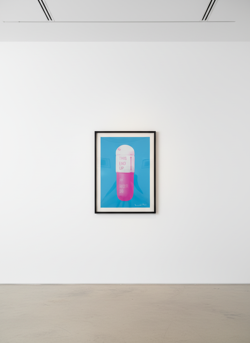 Damien Hirst - The Cure (Vivid Blue/Cloudy Pink/Candy Floss Pink), 2014, Silkscreen