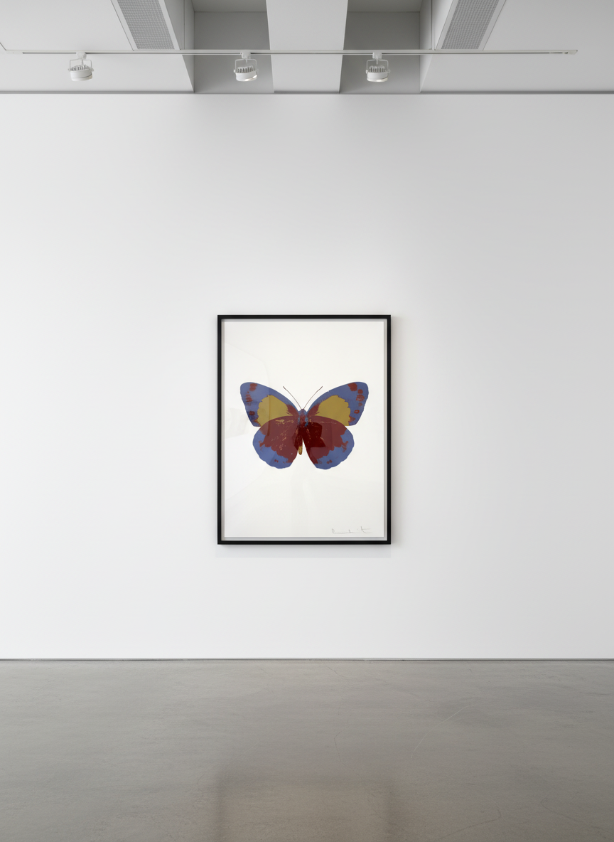 Damien Hirst - The Souls II (Chili Red - Frost Blue - Oriental Gold), 2010, Block Print