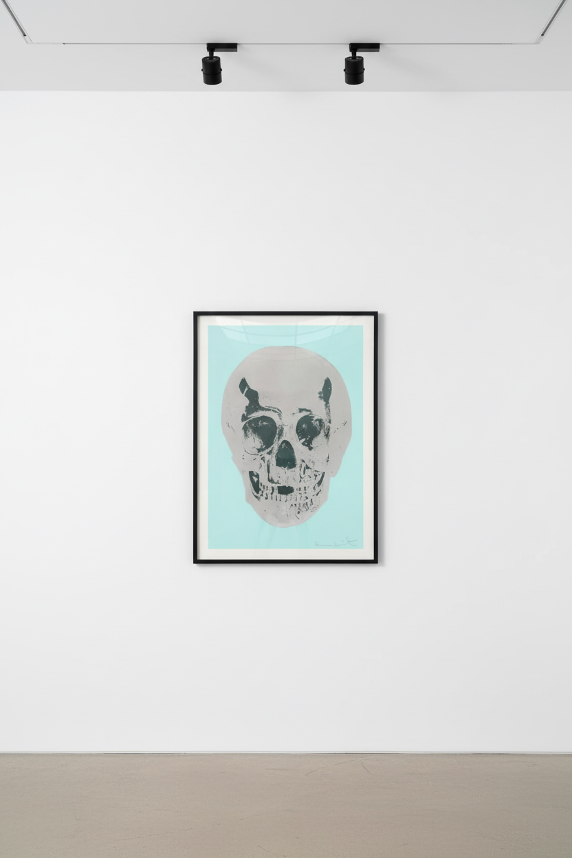 Damien Hirst - Till Death Do Us Part (peppermint green/silver), 2012, Silkscreen