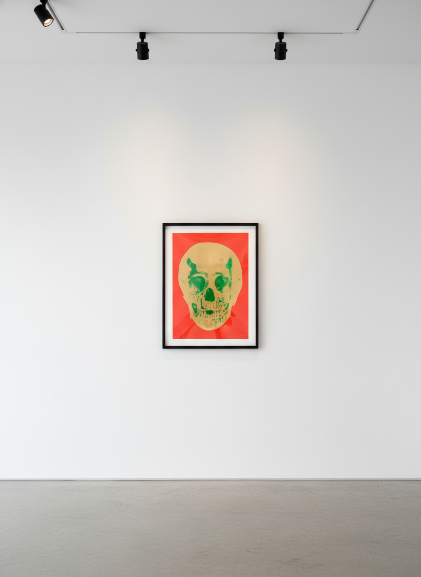 Damien Hirst - Till Death Do Us Part (Tme bright orange/ african gold/ emerald green), 2012, Silkscreen