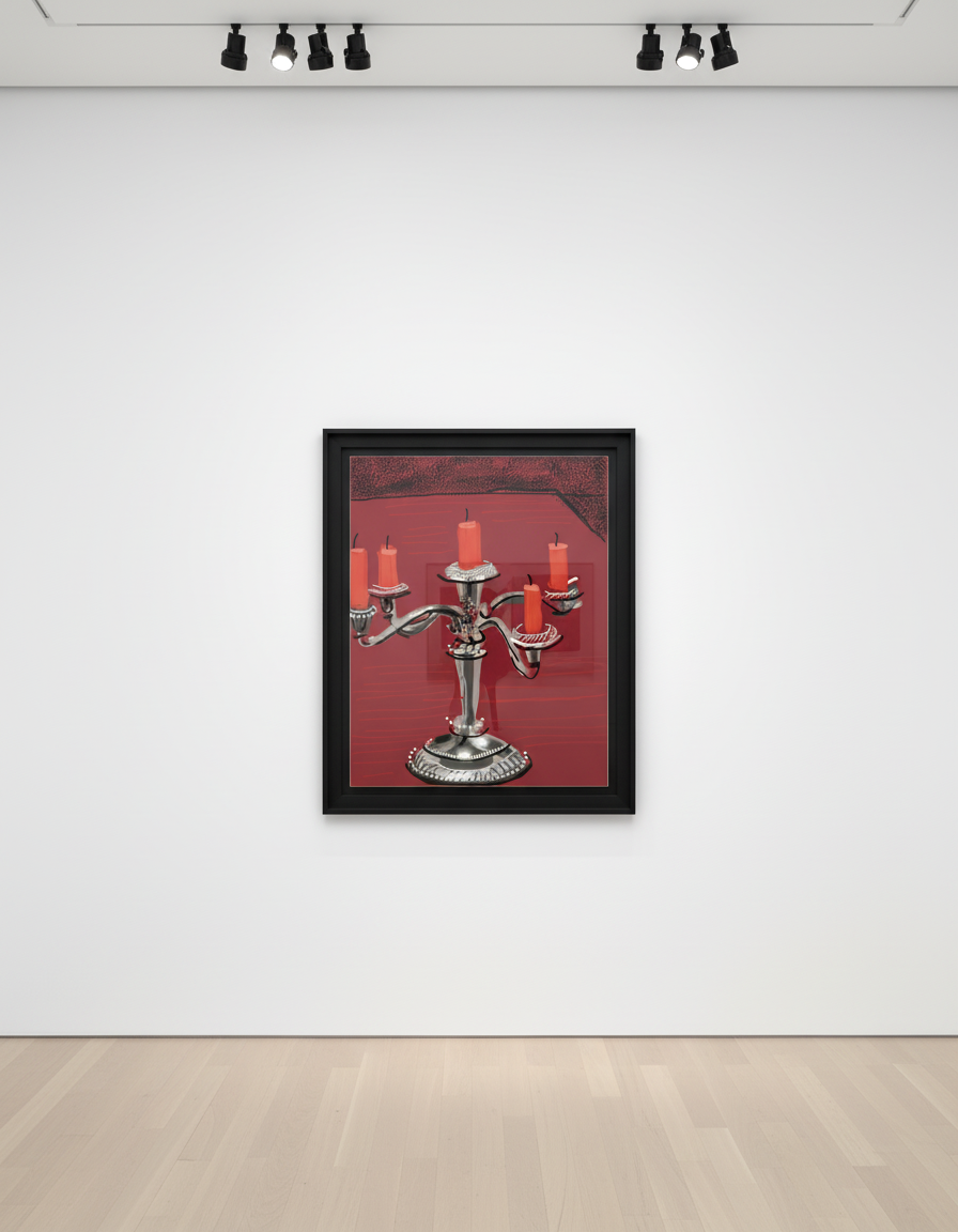 David Hockney - Five Candles, 2011, iPad drawing