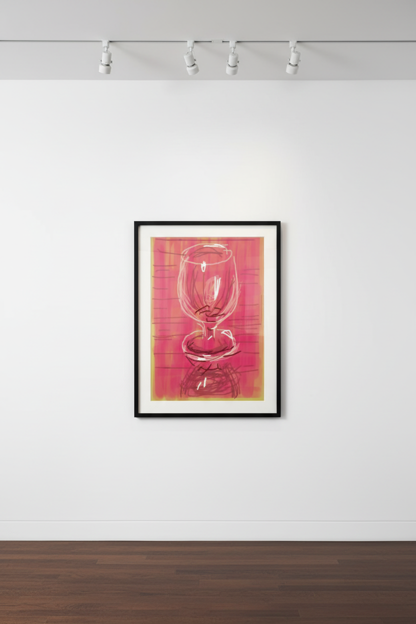 David Hockney - Glass, 2009, iPhone Drawing