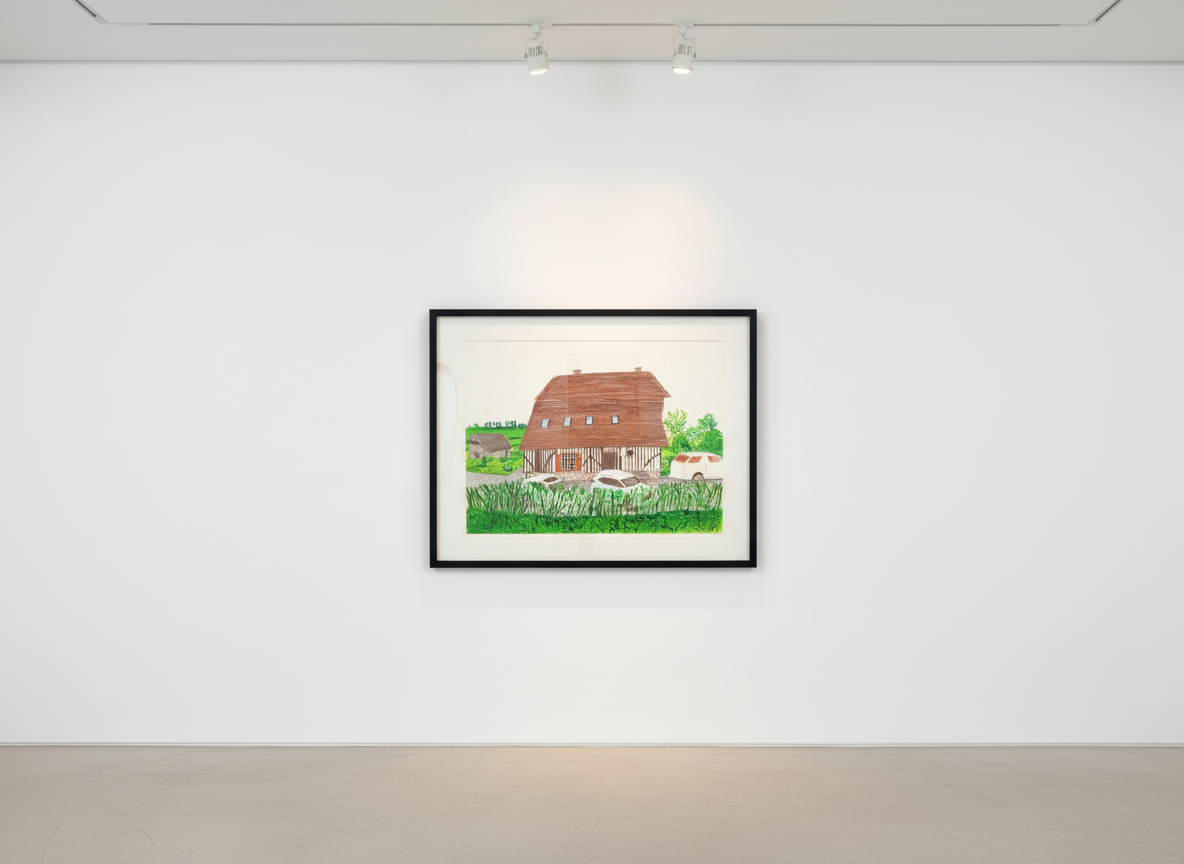 David Hockney - In Front of House Looking South, 2019, Inkjet print on paper