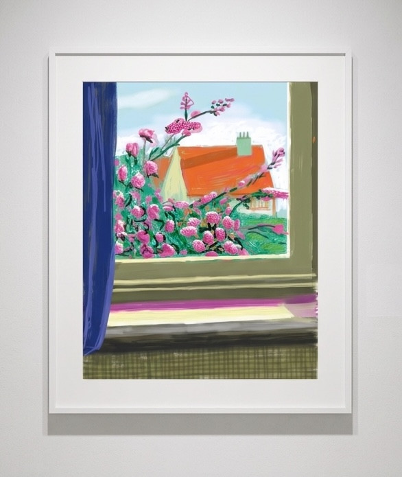 David Hockney - iPad Drawing No. 778, 17th April 2011, 2011, 8 color inkjet print on cotton-fiber archival paper