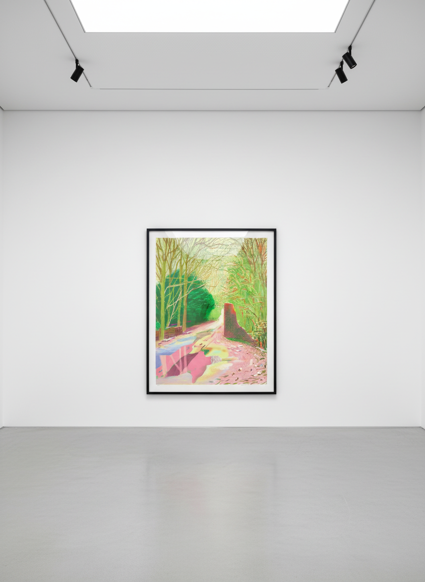 David Hockney - January 2nd, The Arrival of Spring in Woldgate, East Yorkshire, 2011, iPad Drawing printed on paper