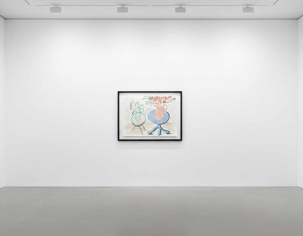 David Hockney - Jug on Table, 1986, Home Made Print