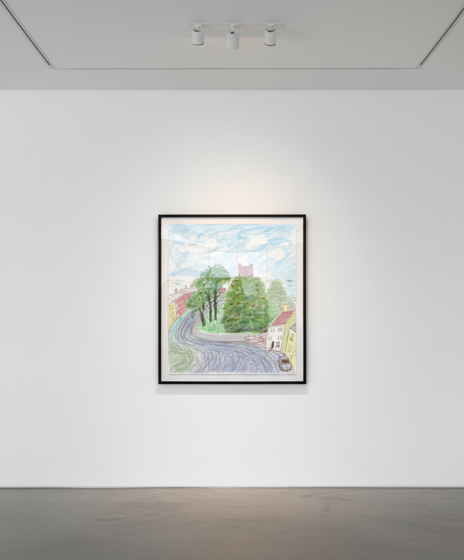 David Hockney - Kilham With Church, 2008, Inkjet print on wove paper