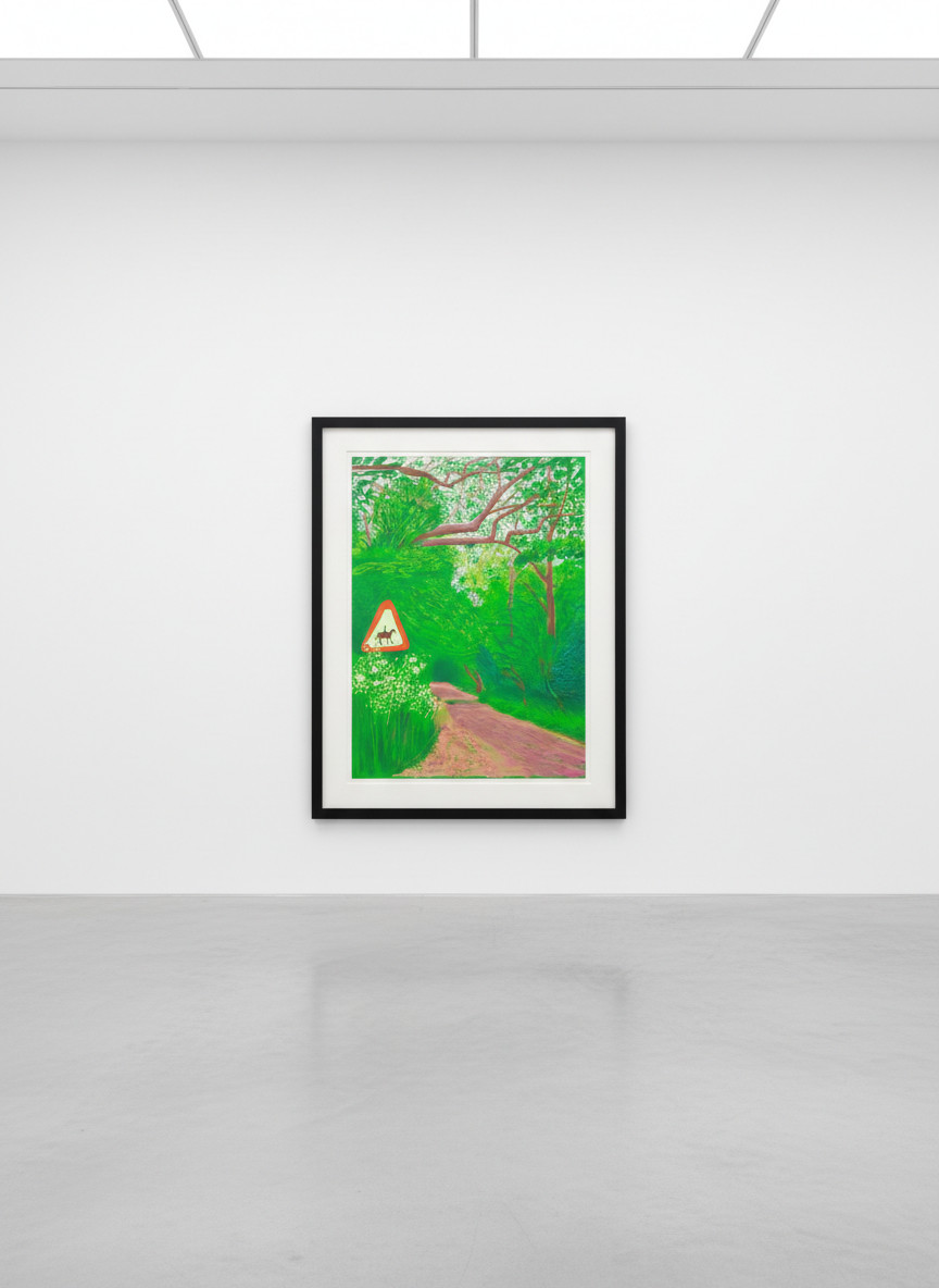 David Hockney - May 30, The Arrival of Spring in Woldgate, East Yorkshire, 2011, iPad Drawing printed on paper