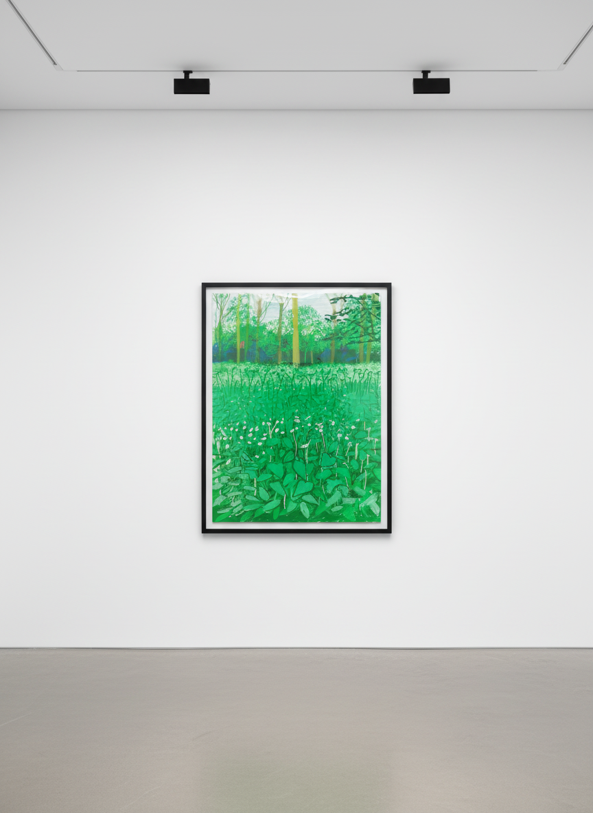 David Hockney - May 6, The Arrival of Spring in Woldgate, East Yorkshire, 2011, iPad Drawing printed on paper
