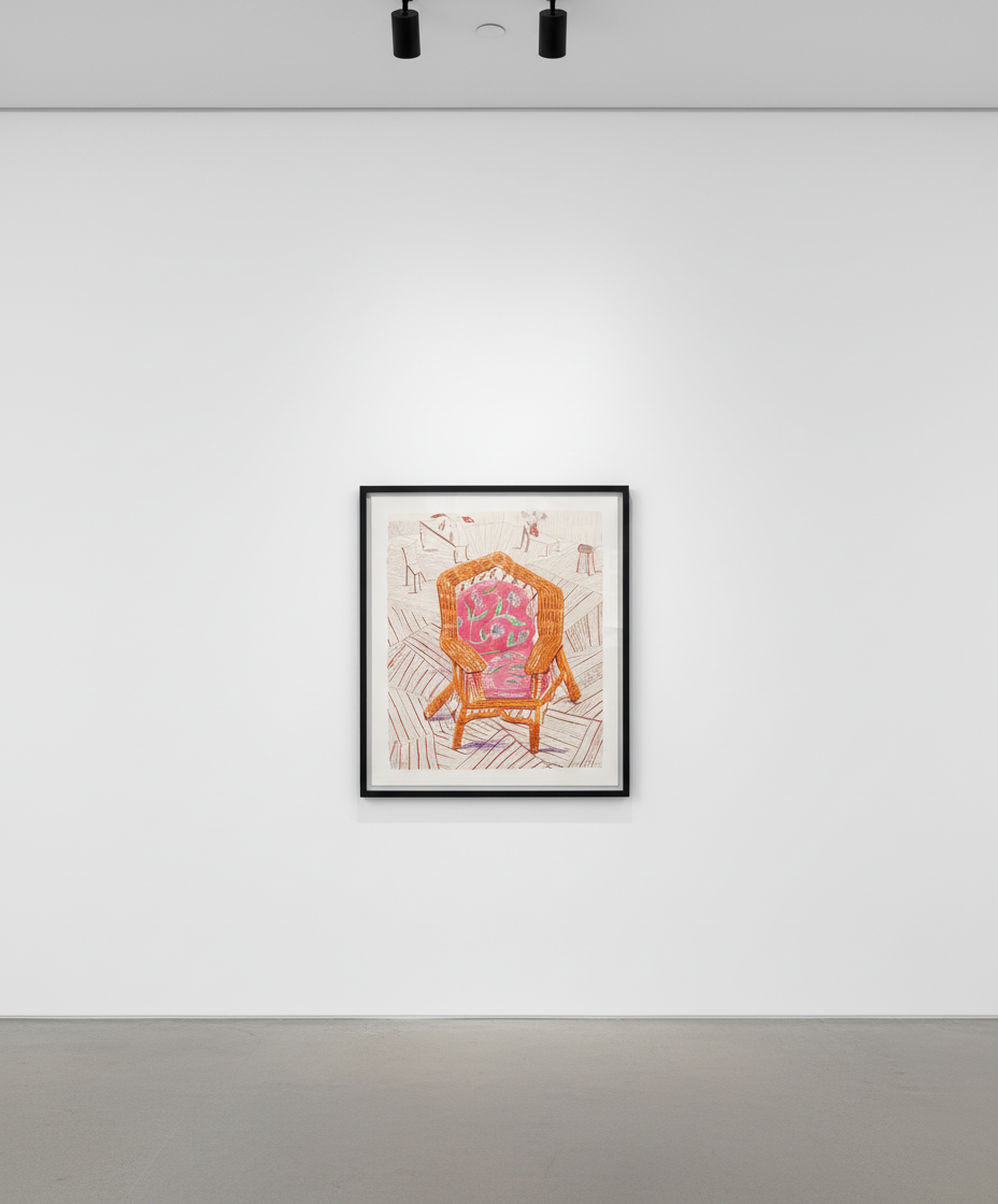 David Hockney - Number One Chair, Lithograph
Signed and numbered in pencil lower right/left.