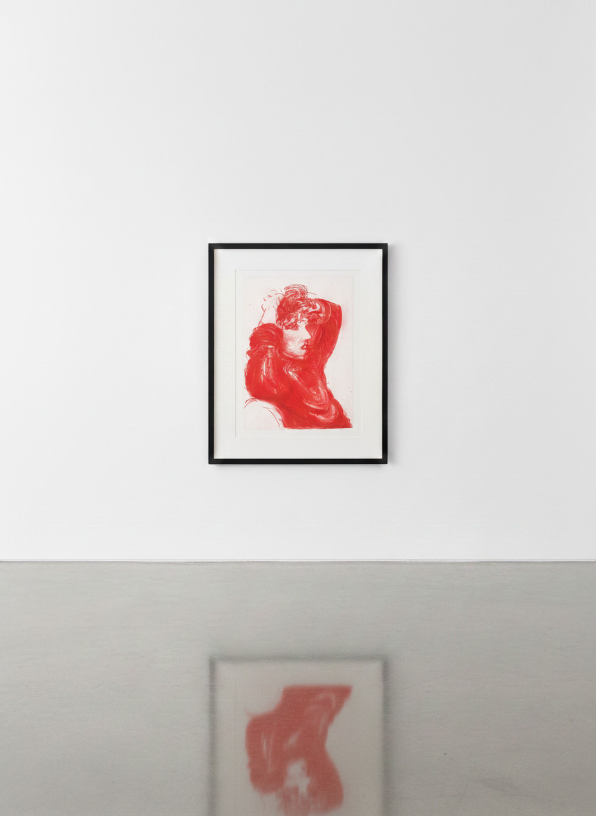 David Hockney - Red Celia, 1984, Lithograph 4 aluminum platesSigned and numbered in pencil lower right/left.