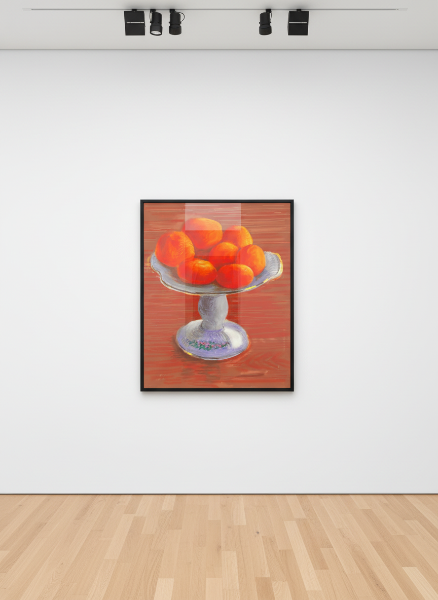 David Hockney - Tangerines, 2010, iPad Drawing Printed on Paper