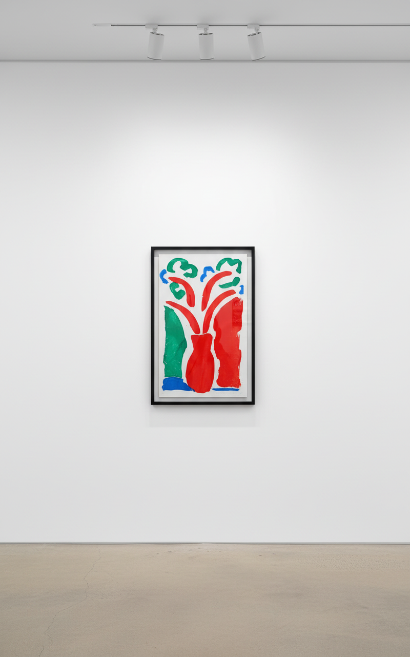 David Hockney - The Red Pot, 1986, Home Made Print