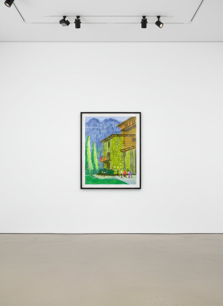 David Hockney - The Yosemite Suite No. 1, 2010, Ipad drawing on paper