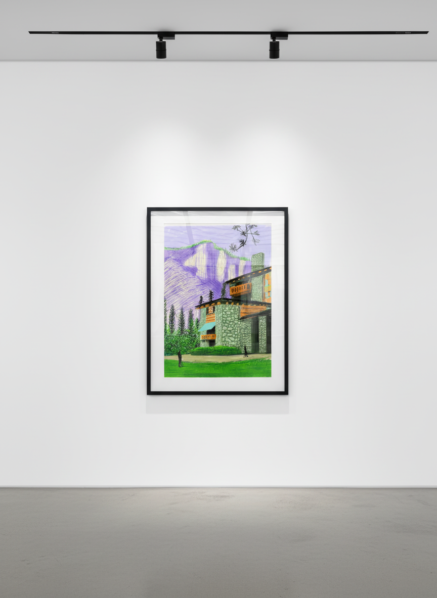 David Hockney - The Yosemite Suite No. 23, 2010, Ipad drawing on paper