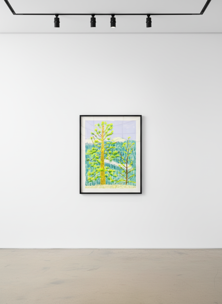 David Hockney - The Yosemite Suite No. 8, 2010, Ipad drawing on paper