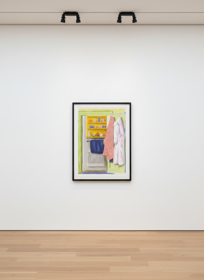 David Hockney - Two Robes, 2010, iPad drawing printed on paper