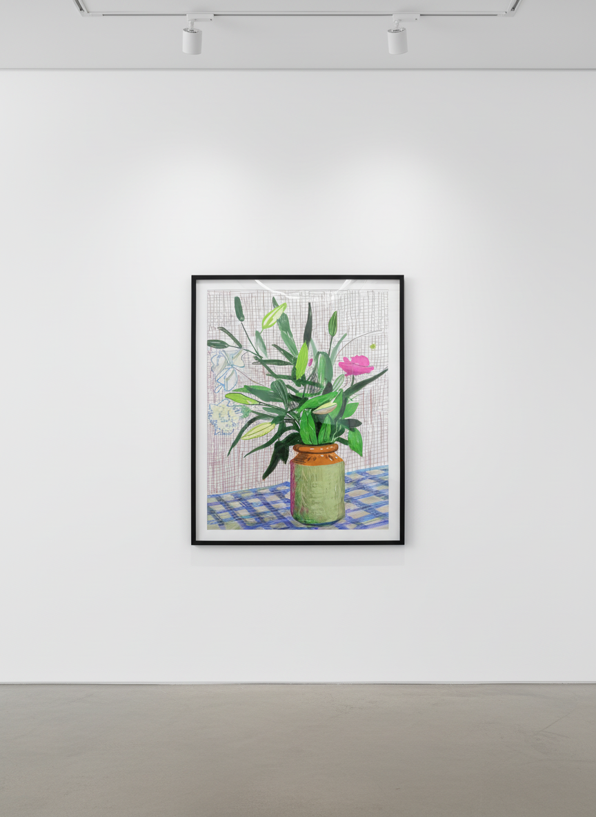 David Hockney - Untitled iPad Drawing 516, 2022, 8 colour inkjet print on cotton-fibre archival paper