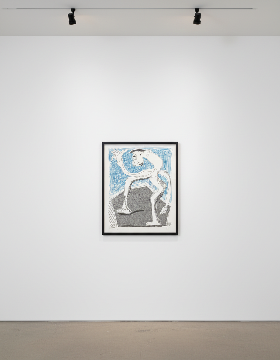 David Hockney - Waving, 1986, Home Made Print