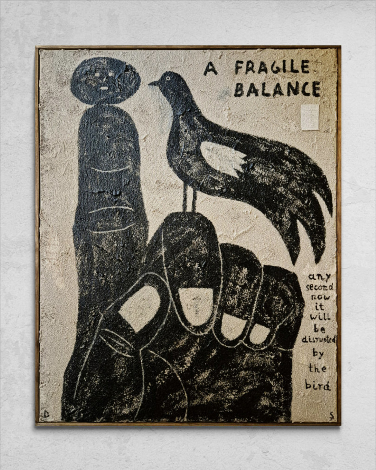 David Schmitt - A Fragile Balance, 2025, Mixed media on canvas