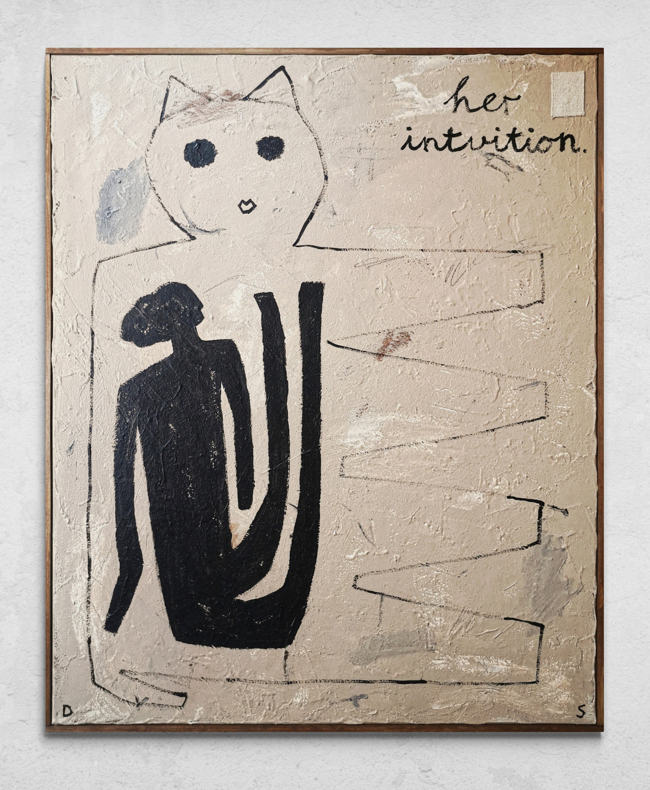 David Schmitt - Her Intuition, 2024, Mixed Media on Canvas