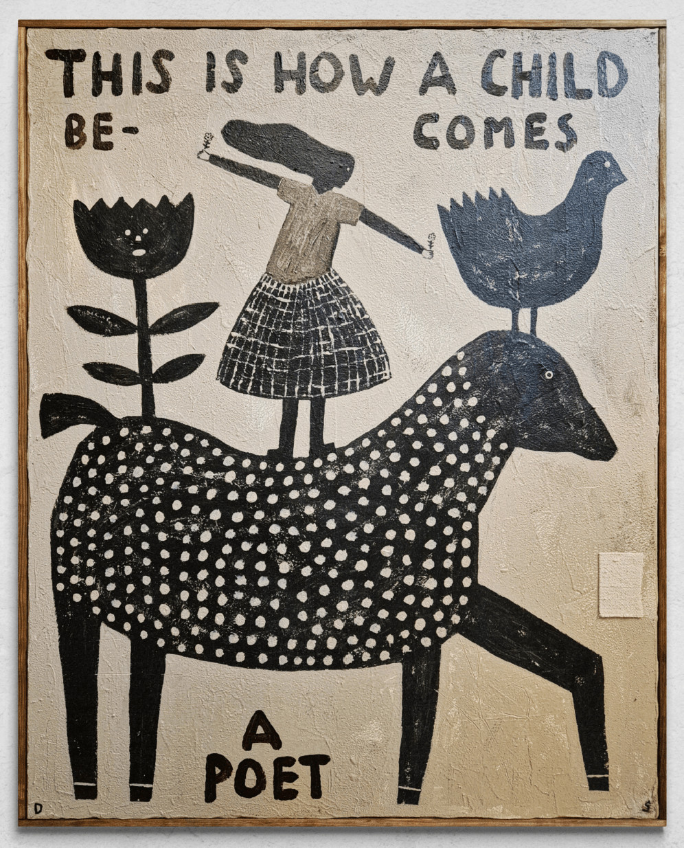 David Schmitt - How A Child Becomes a Poet, 2024, Mixed Media on Canvas