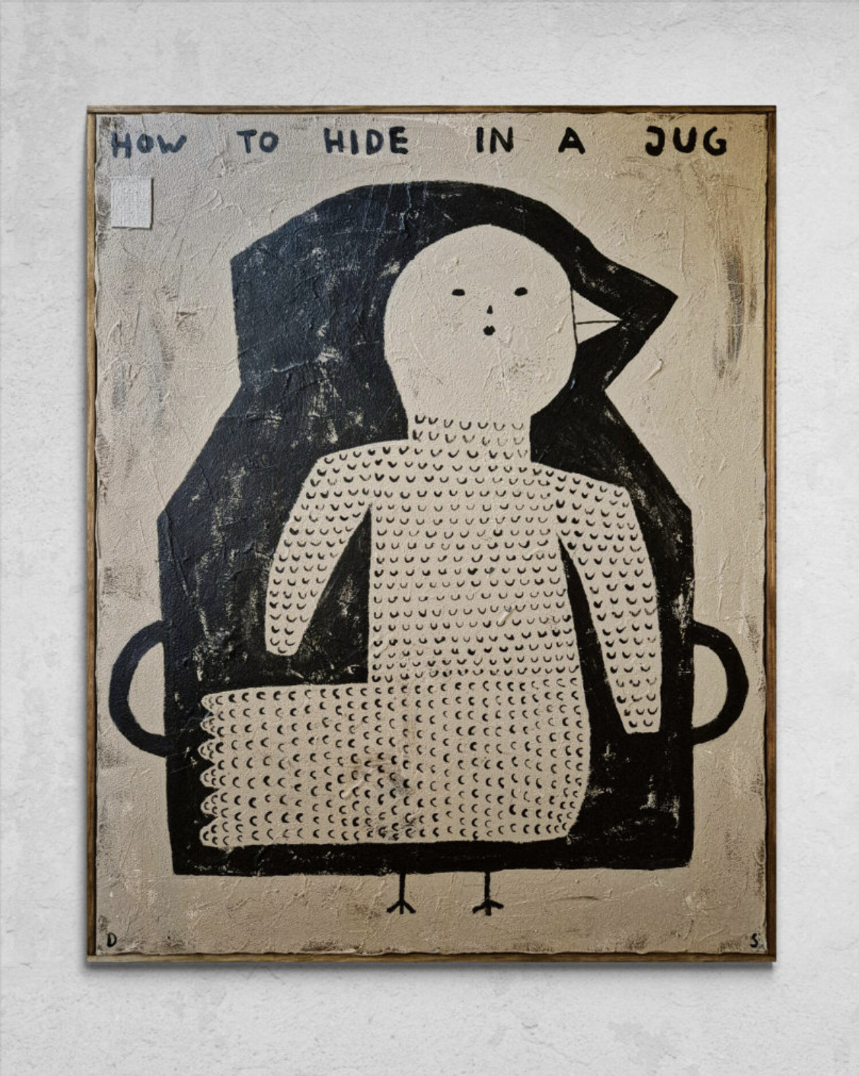 David Schmitt - How To Hide In A Jug, 2025, Mixed media on canvas