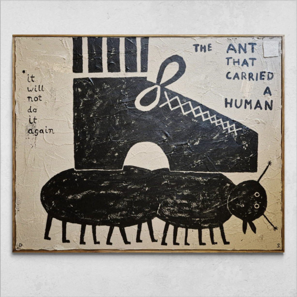 David Schmitt - The Ant That Carried A Human, 2025, Mixed media on canvas