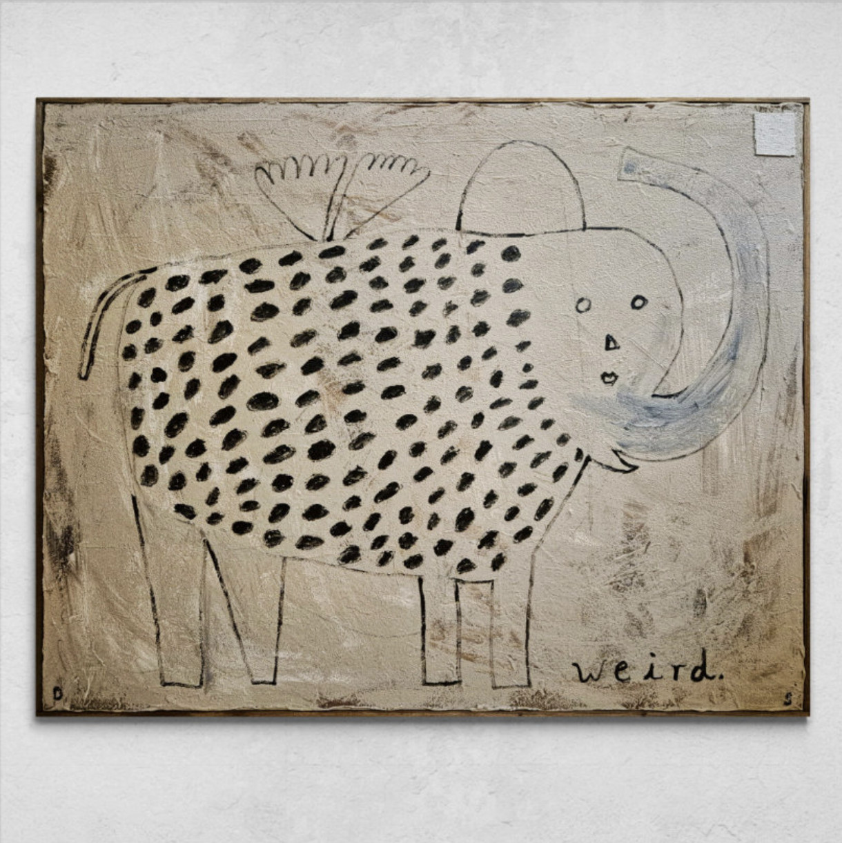 David Schmitt - Weird., 2025, Mixed media on canvas