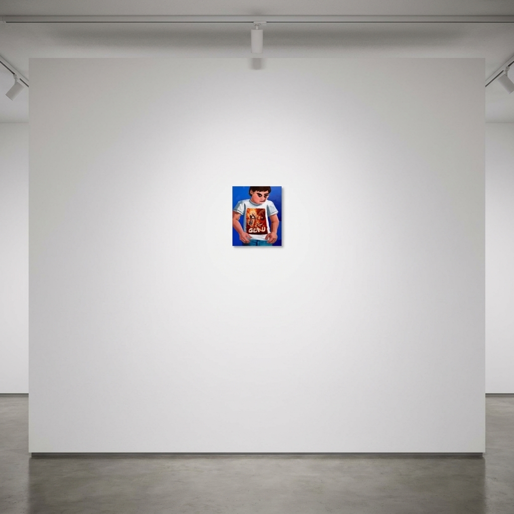 Jesse Morsberger - DBZ Shirt, 2025, Oil on canvas
