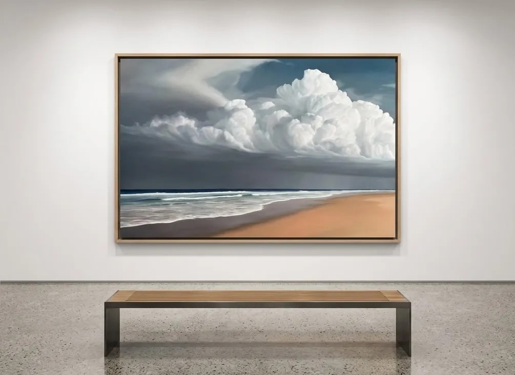 Derek Macara - Rain over Race Point, 2026, Oil on Canvas