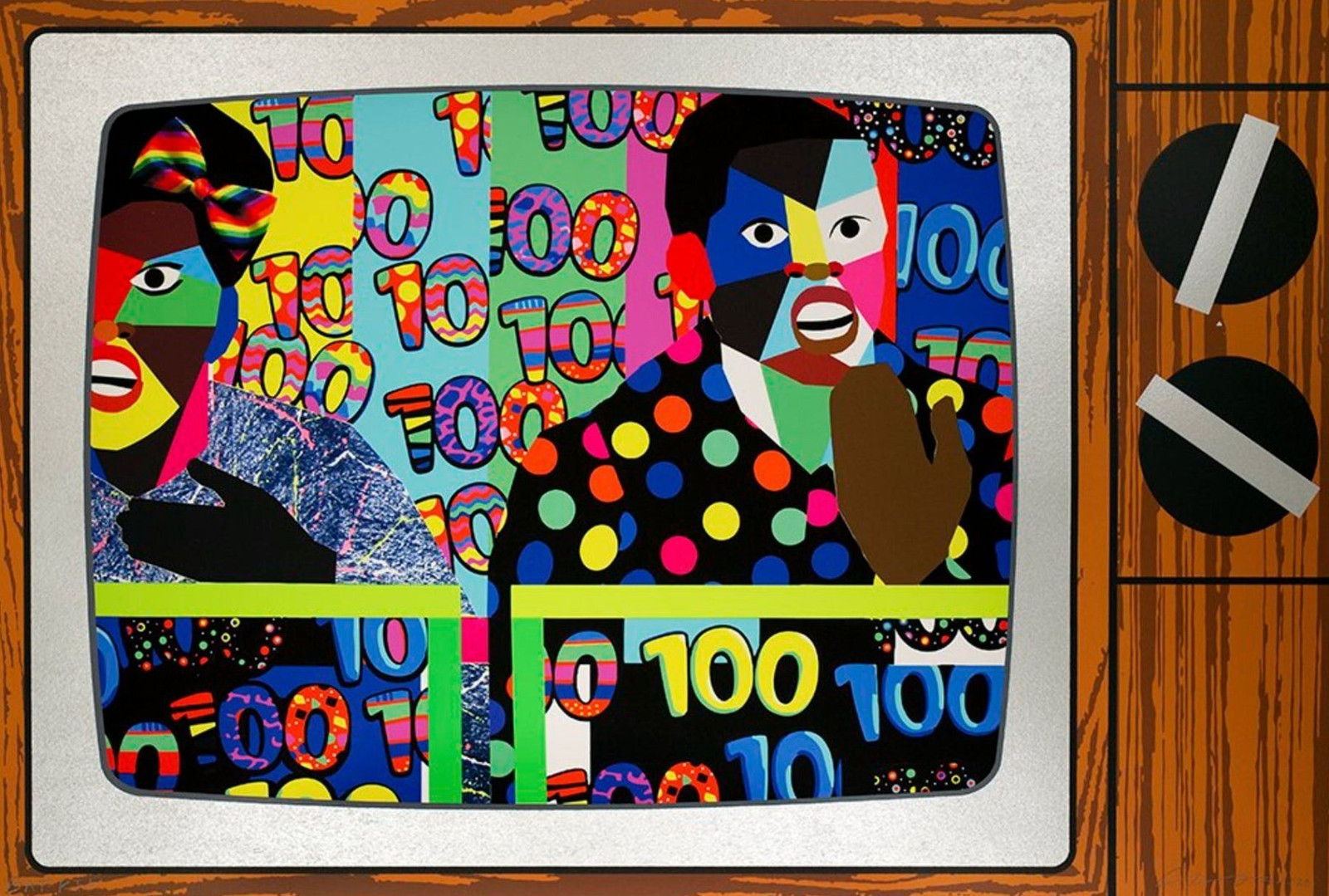 Derrick Adams - This Could All Be Yours, 2020, Inkjet and 6 color screenprint on paper
Hand signed and numbered