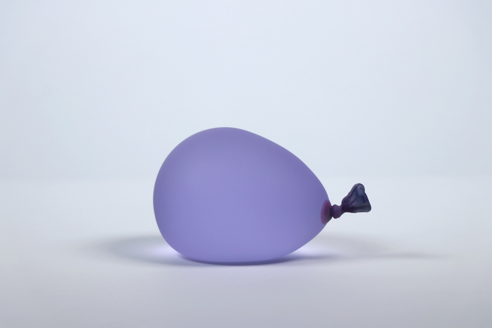 Dylan Martinez - Light Purple Water Balloon, 2024, Glass sculptures - hot sculpted, sandblasted, acid etched

The water ba...