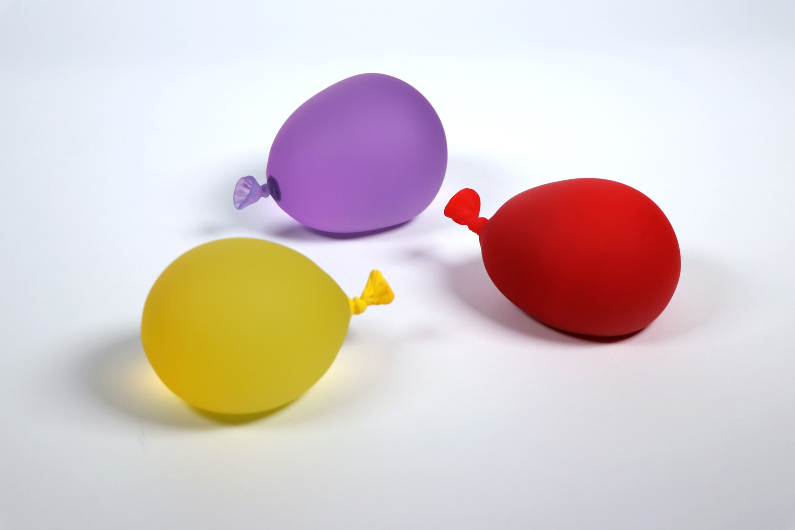 Dylan Martinez - Water Balloons Portfolio VIII, 2024, Set of 3 glass sculptures - hot sculpted, sandblasted, acid etched