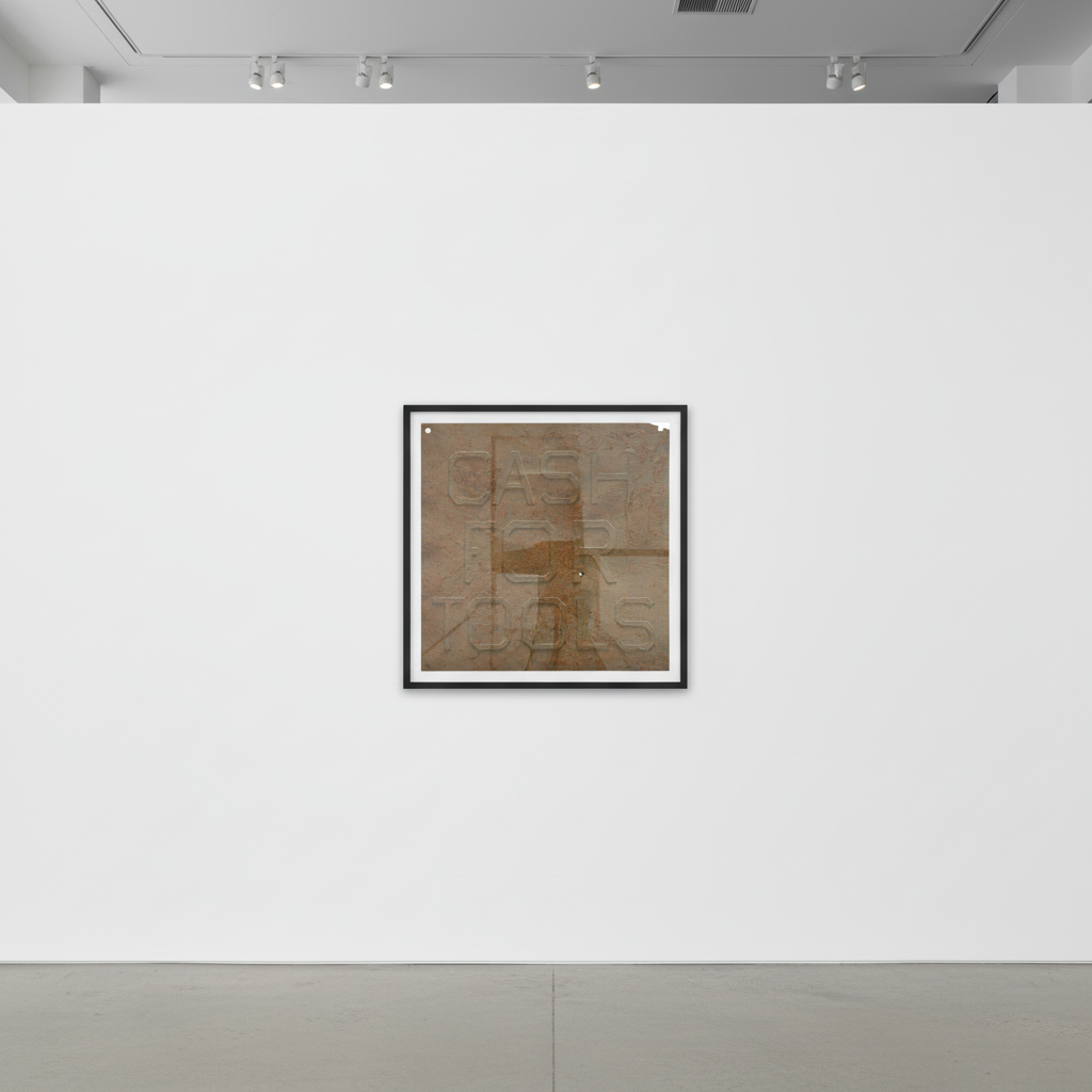 Ed Ruscha - Cash For Tools 1, 2014, Mixografia print on handmade paper