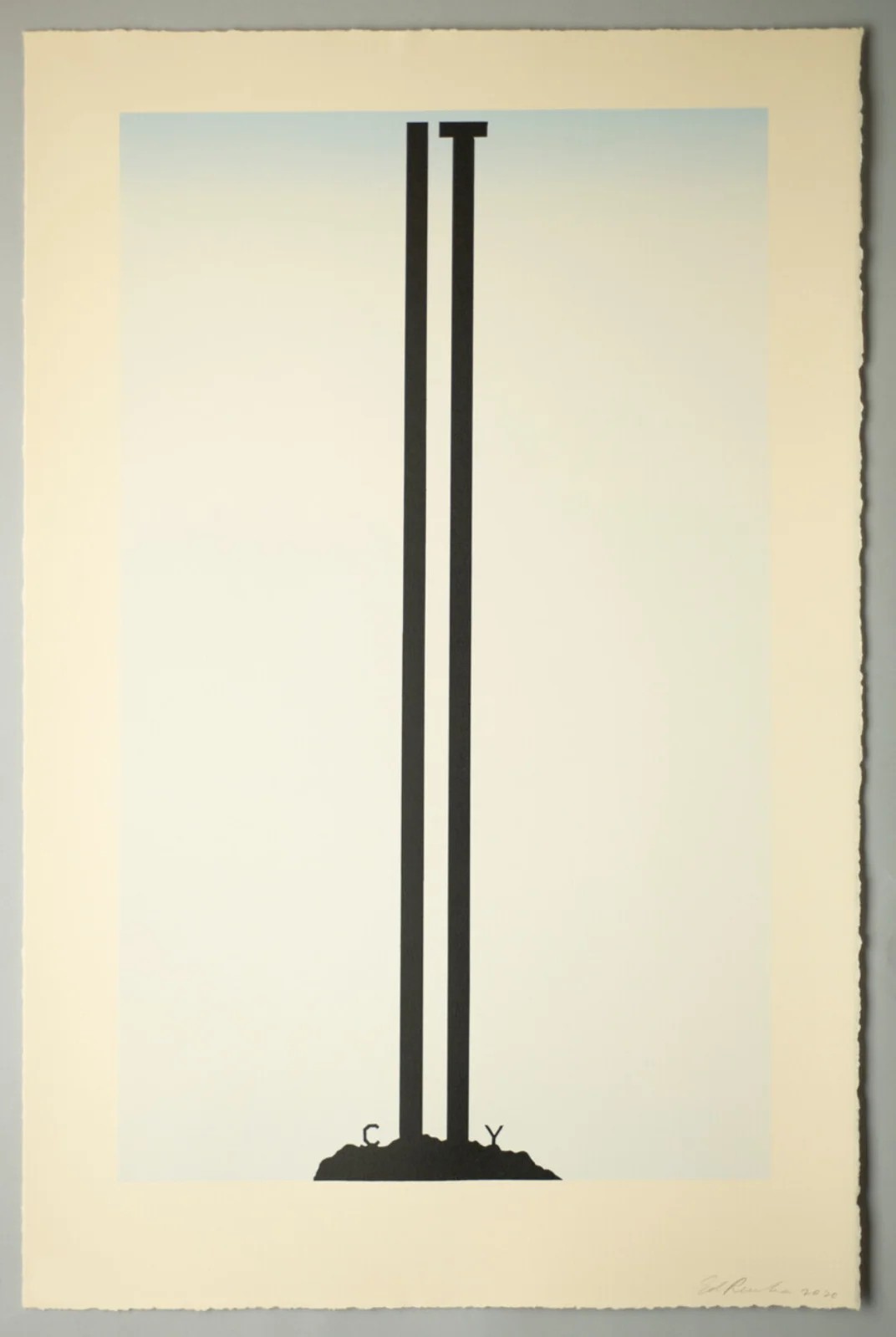 Ed Ruscha - City, 2020, Lithograph