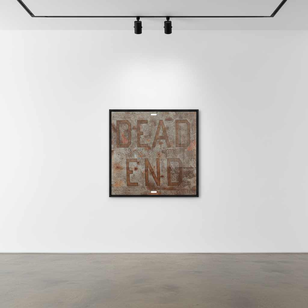 Ed Ruscha - Dead End 1, 2014, Mixografia print on handmade paper