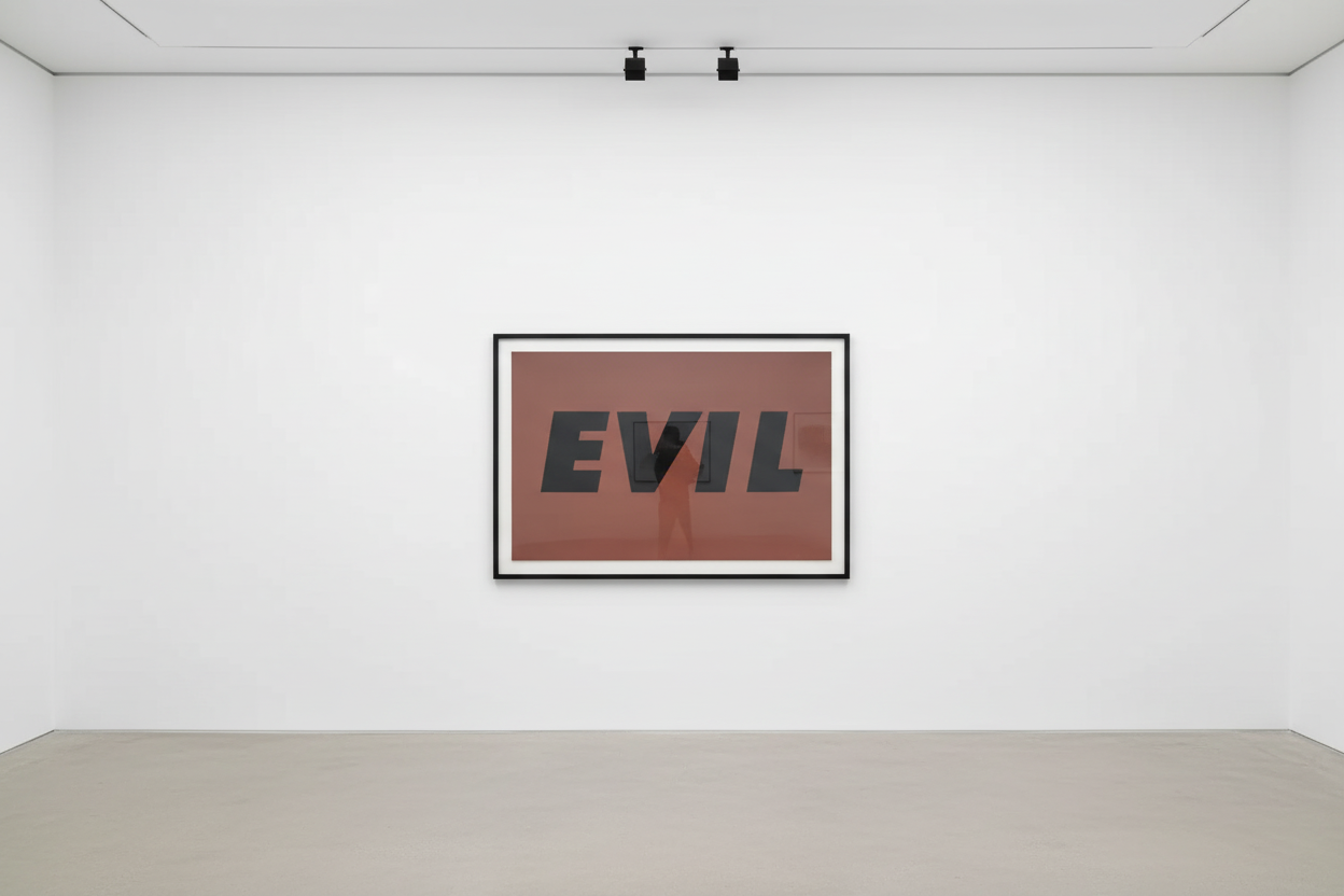 Ed Ruscha - Evil, 1973, Screenprint