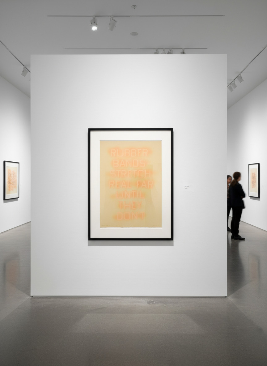 Ed Ruscha - Rubber Bands (State I), 2017, Lithograph