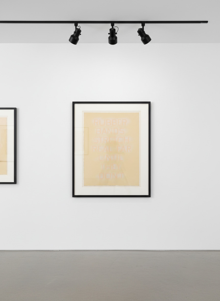 Ed Ruscha - Rubber Bands (State IV), 2017, Lithograph