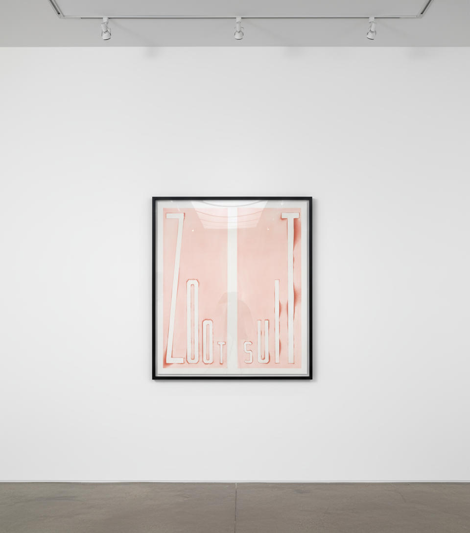 Ed Ruscha - Zoot Suit, 2014, Flat bite etching printed in red