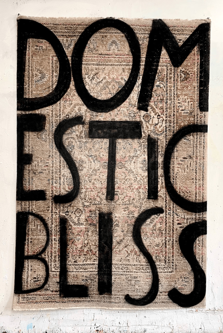 Eric Stefanski - Domestic Bliss, 2024, Enamel on Rug