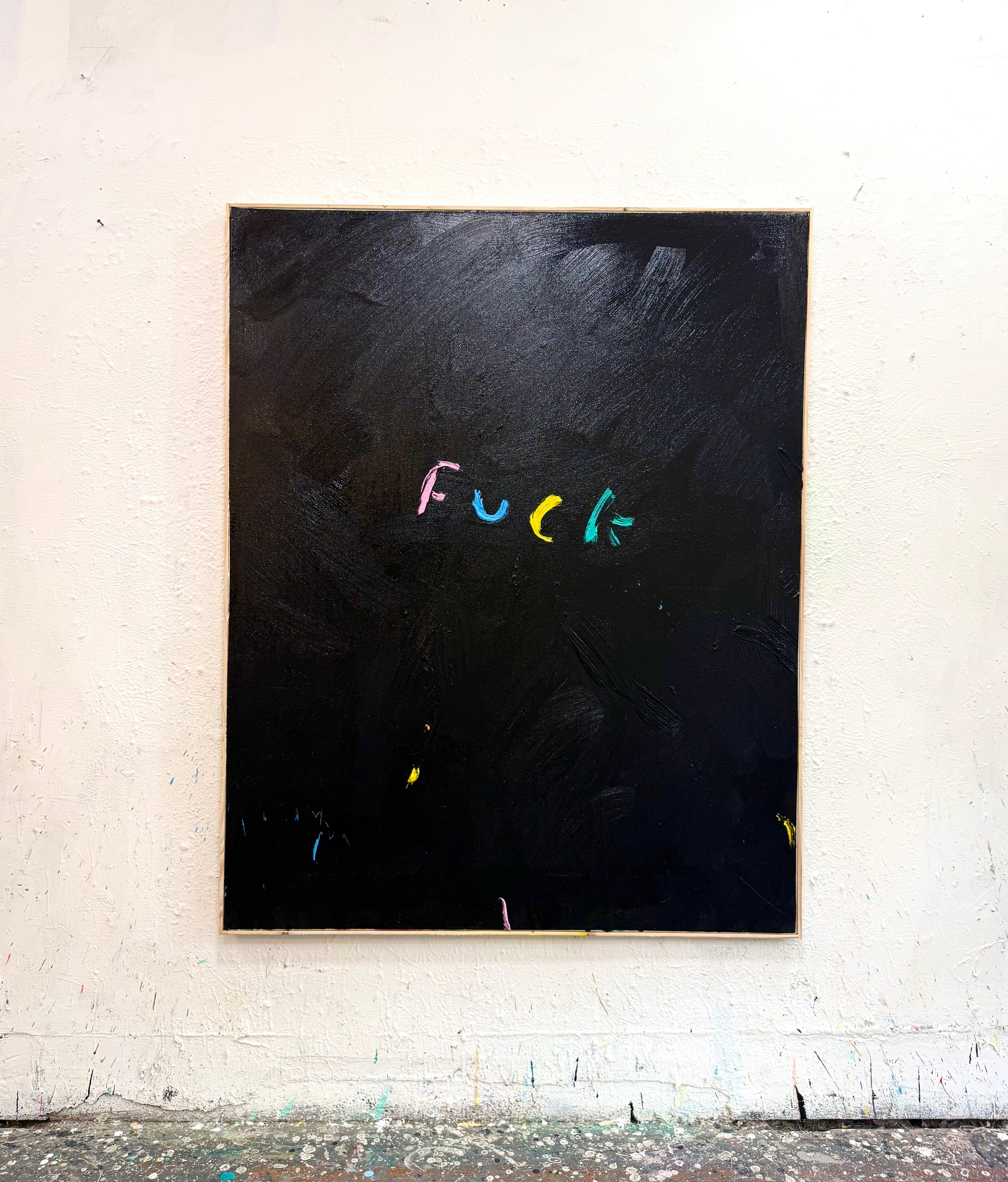Eric Stefanski - Fuck, 2026, Oil on Canvas