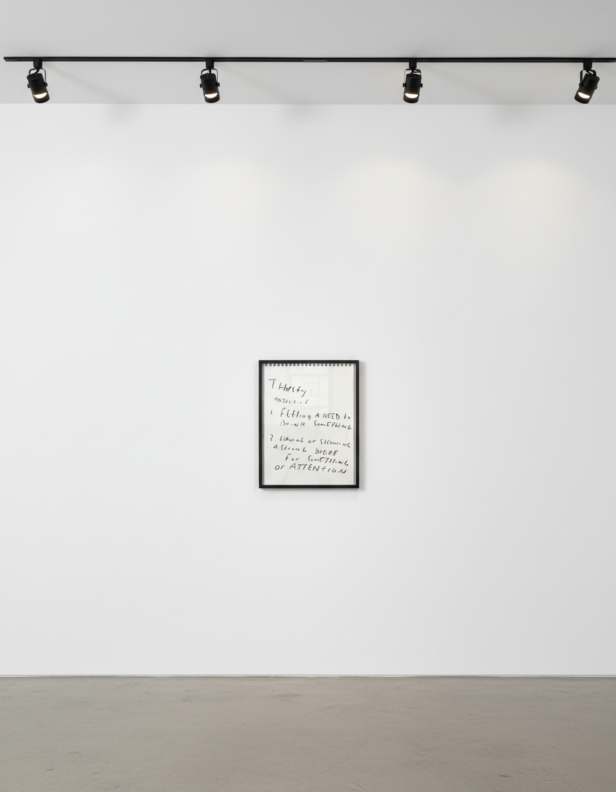 Eric Stefanski - Thirsty, 2023, Charcoal on heavyweight paper