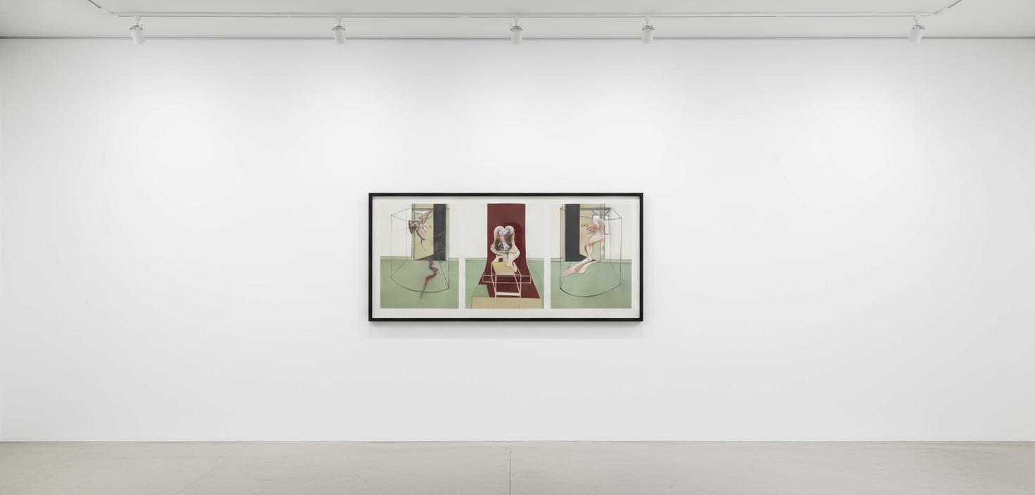 Francis Bacon - after Triptych (1981) inspired by the Oresteia of Aeschylus, 1981, 1981, Three Lithographs in colours on o...