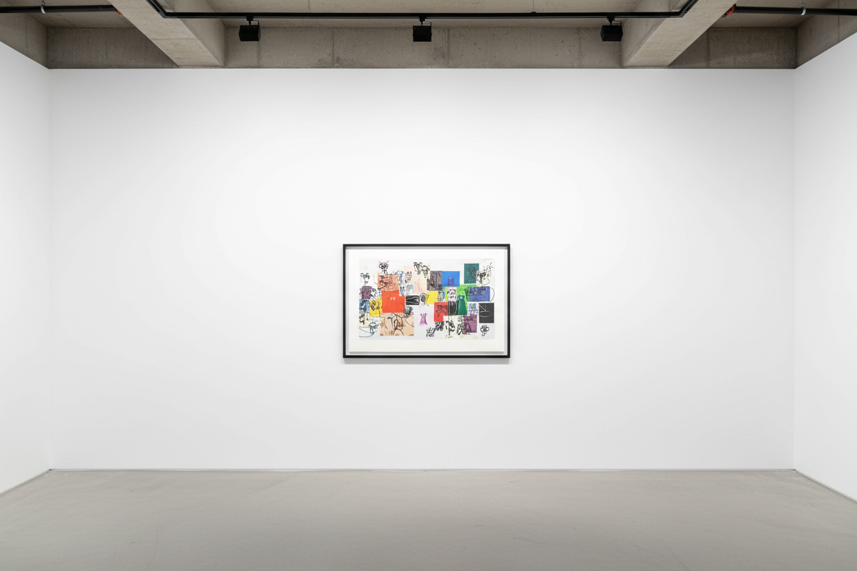 George Condo - Paper Faces, 2000, Screen print