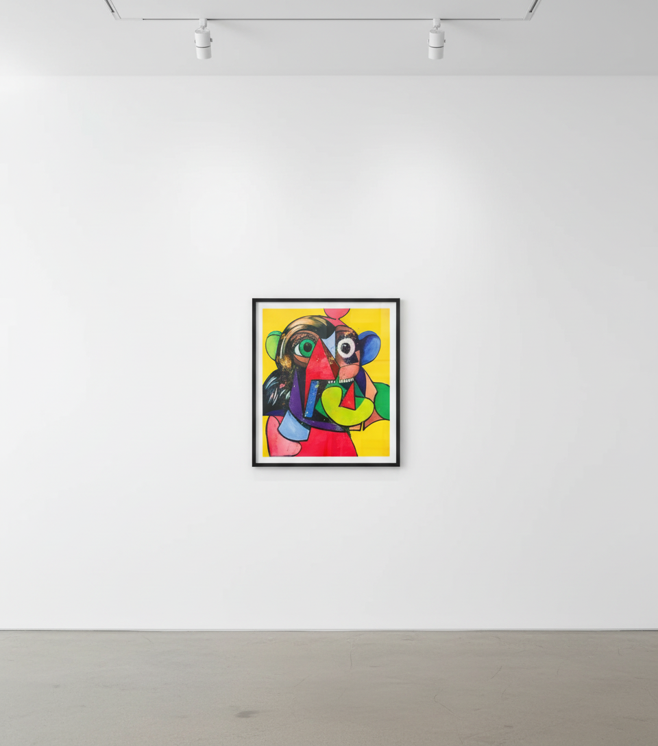 George Condo - Portrait and Head, 2024, 33 colour silkscreen with spot colours on 600gsm Somerset Tub Sized Radiant White ...