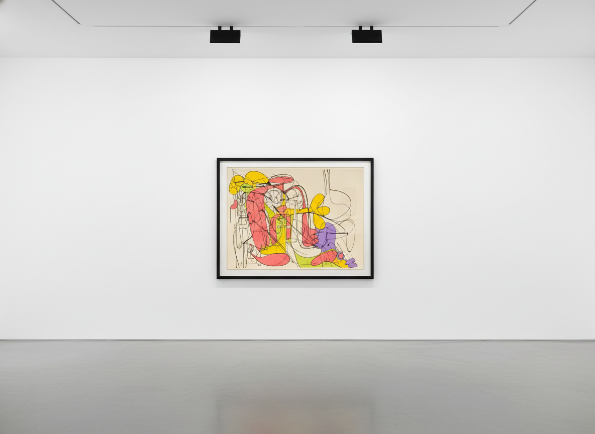 George Condo - Reclining Nude Forms (State I), 2001, Lithograph in colors