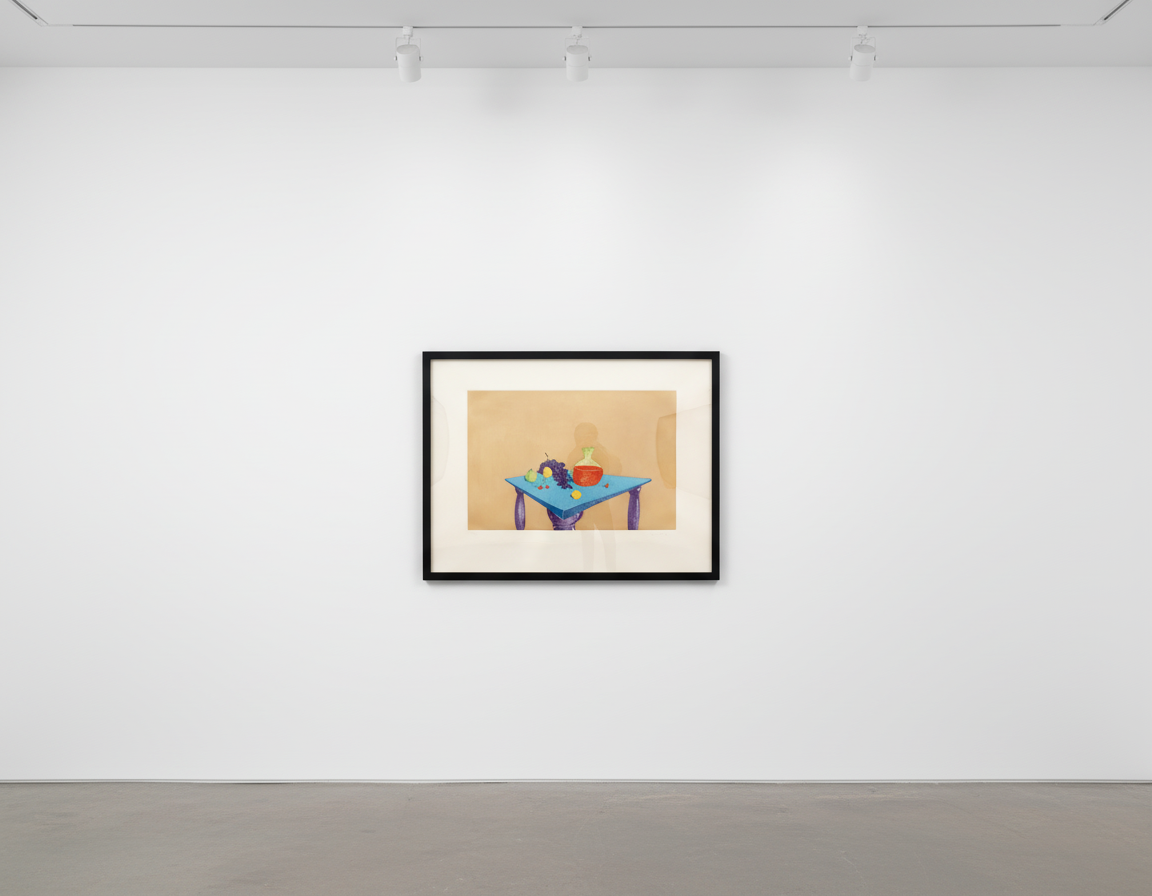 George Condo - Table, 1989, Color etching