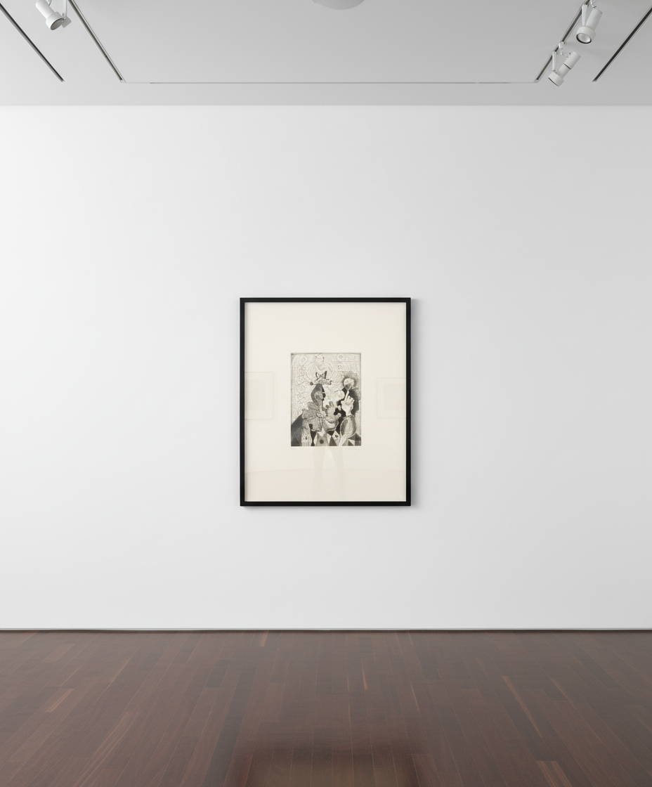 George Condo - Untitled, 1999, Chinagraph pencil on paper
